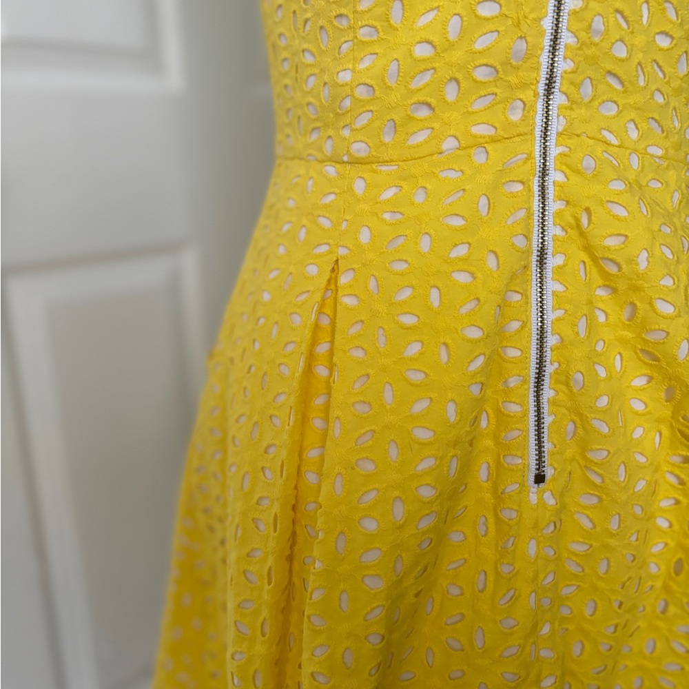 Lilly Pulitzer Blossom Dress | Pineapple Juice | Oval Flower Petal Eyelet - Picture 8 of 9